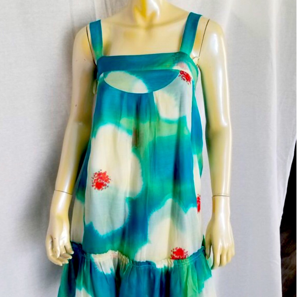 DVF 100% Silk Printed Shift Dress